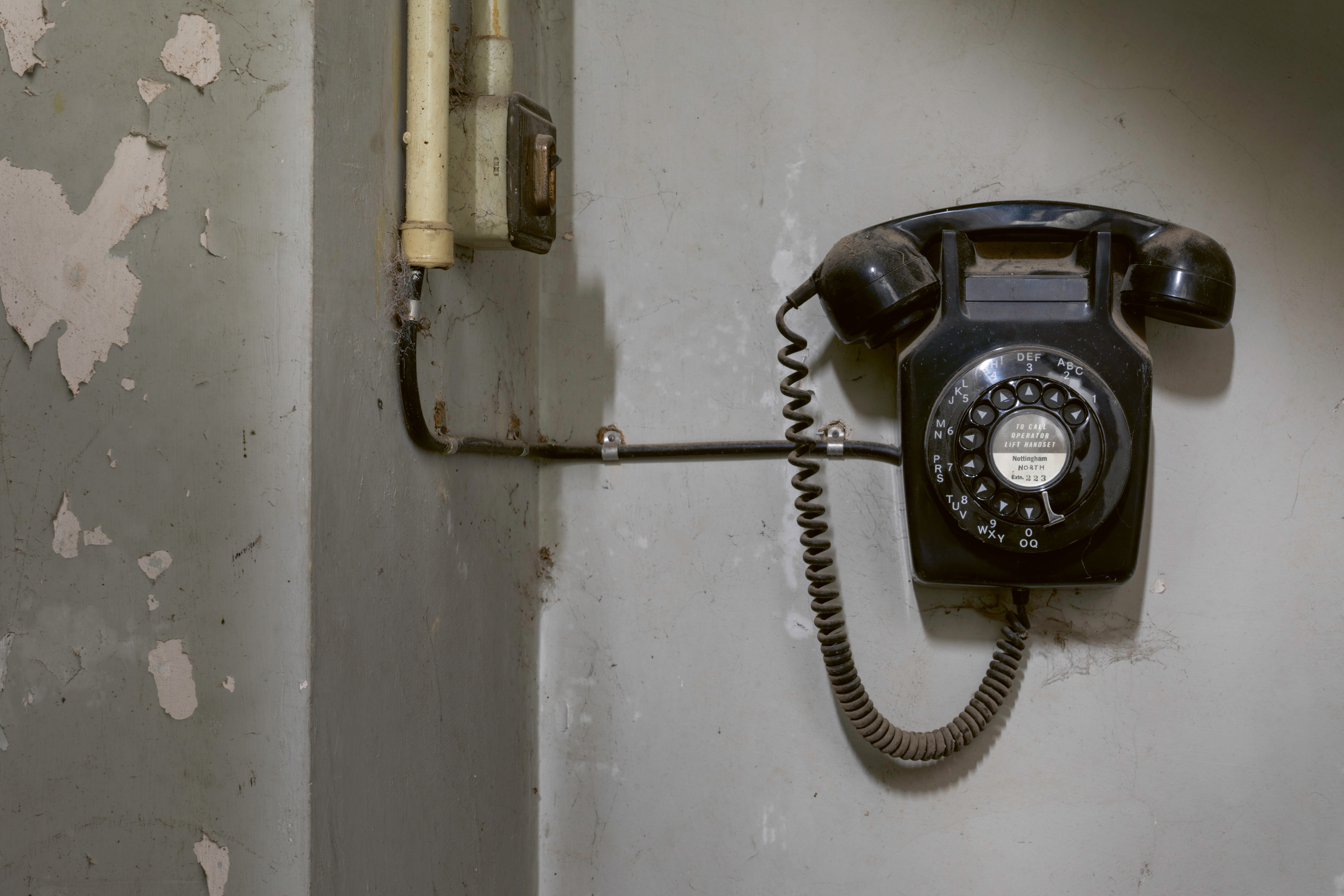Nottm War Rooms Telephone. By Entrance
