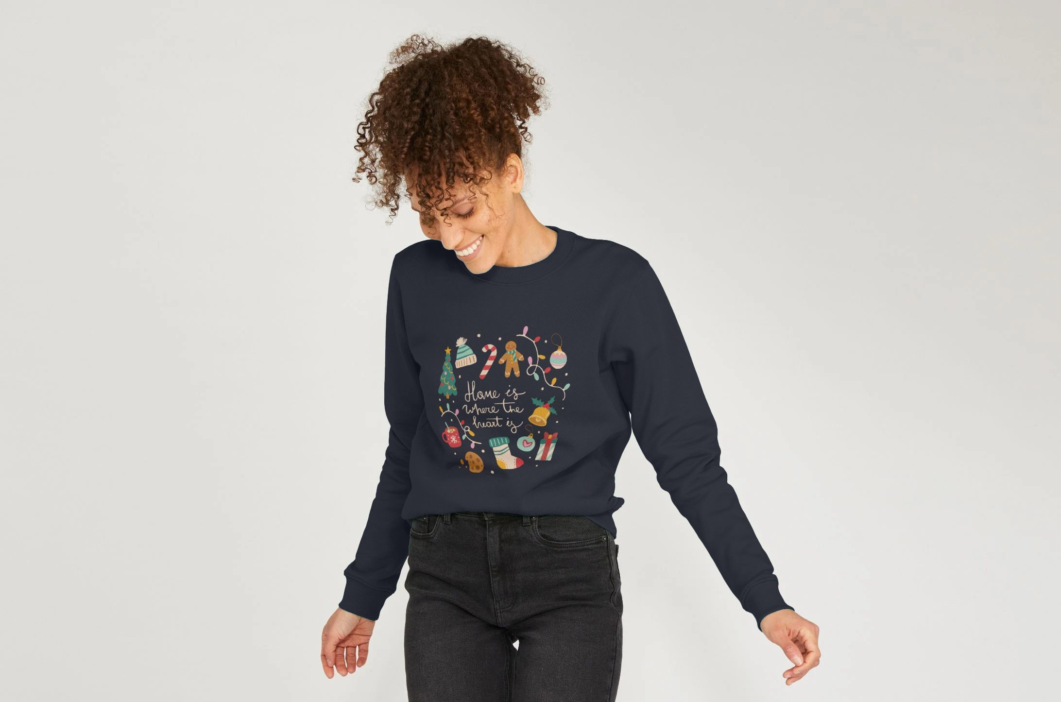 Home Is Where The Heart Is Festive Sweater (1)