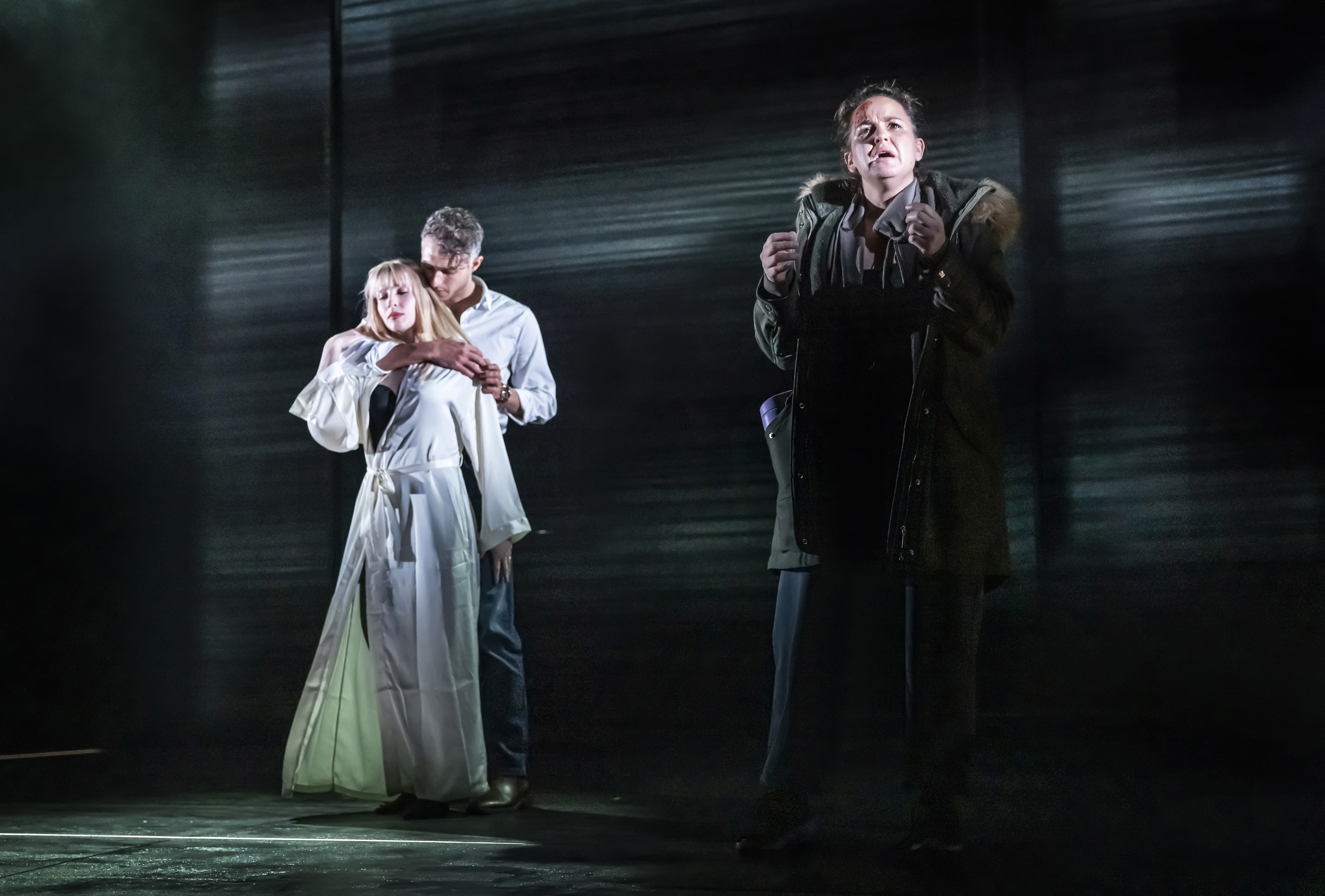 Daniel Burke As Kamal Abdic, Natalie Dunne As Megan Hipwell And Giovanna Fletcher As Rachel Watson (C) Pamela Raith