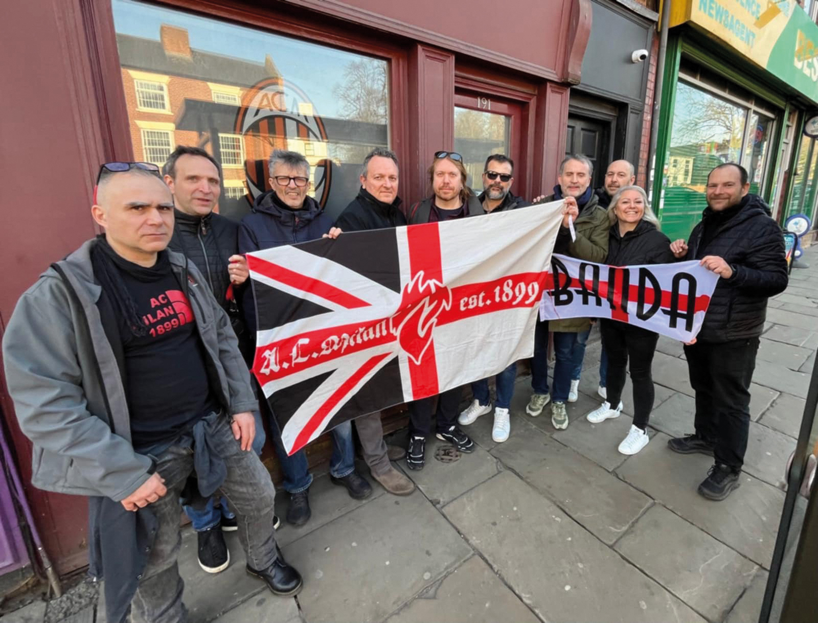 Banda Scalino March 25 Starting From The Left Piero, Cicci, Giana, Luca, Stefano, Mattia, Daniele, Friz, Rho And Maurello