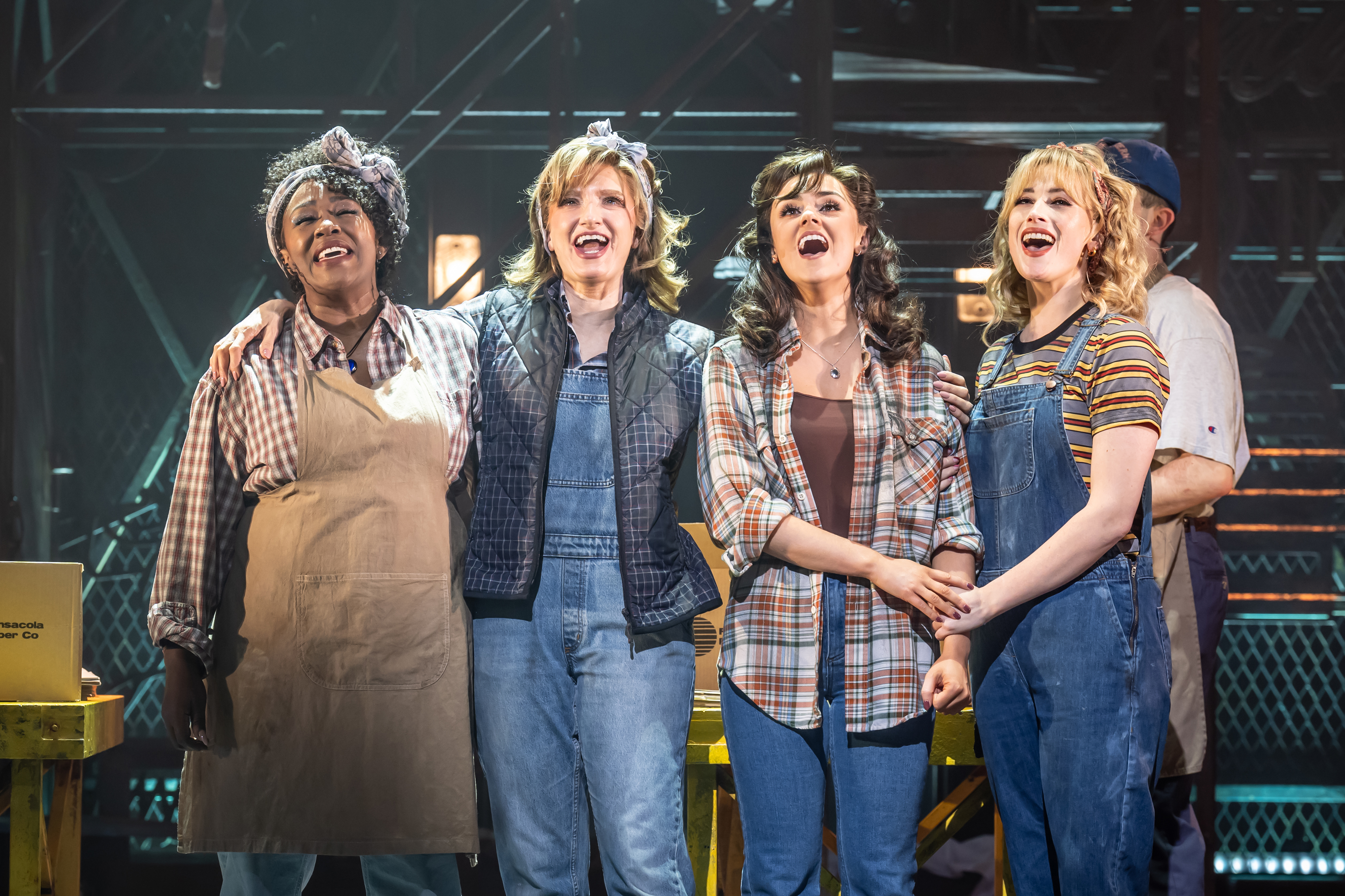 Wendi Harriott As Aunt Bunny, Melanie Masson As Esther, Georgia Lennon As Paula & Sinead Long As Lynette In An Officer And A Gentleman, Credit Marc Brenner