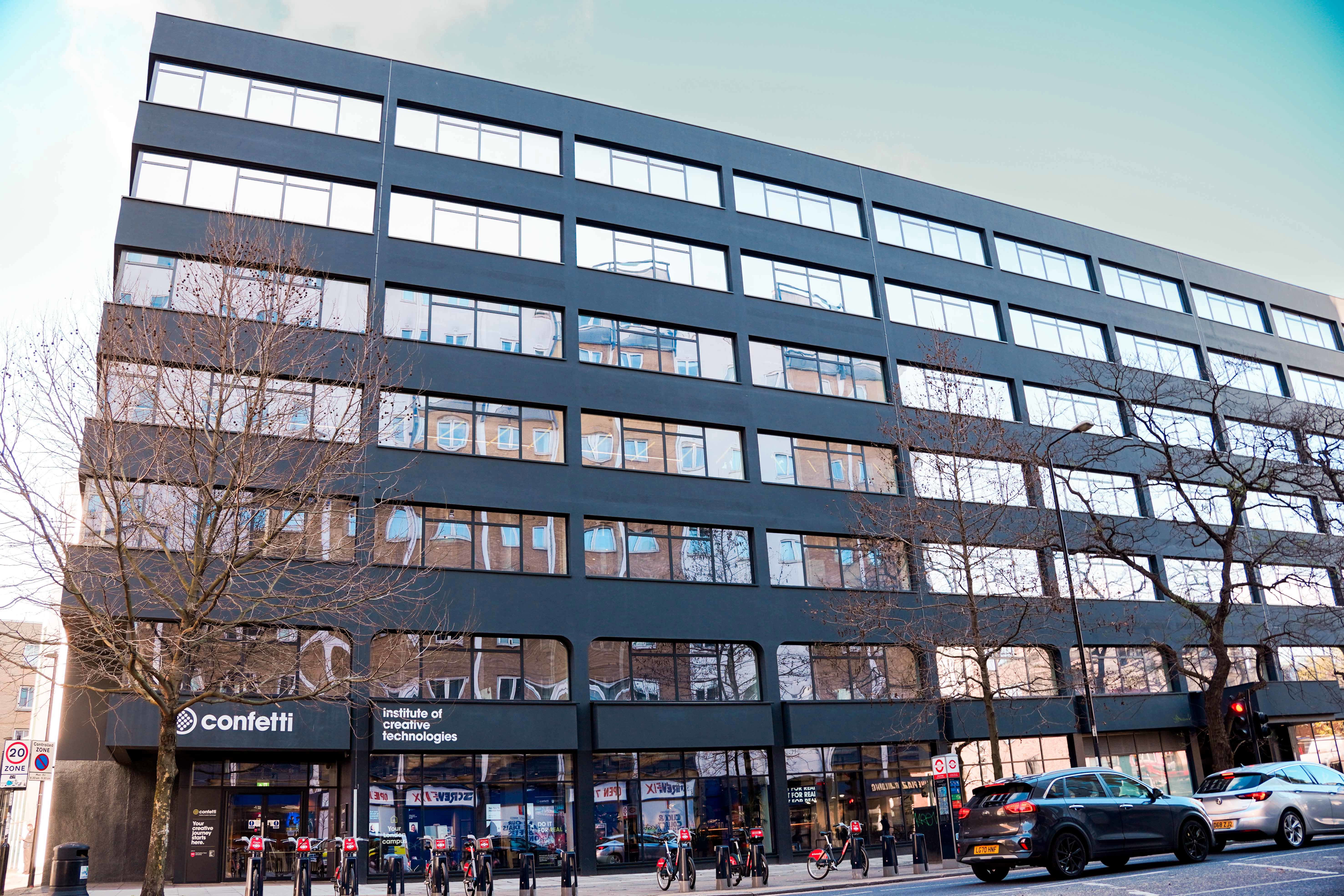 Confetti London Is Part Of The Amp, A Newly Refurbished 135,000 Sq Ft Campus For Education And Innovation In The Aldgate District Of The London Borough Of Tower Hamlets.